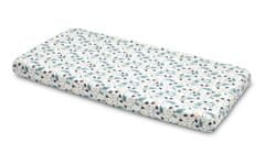 Sensillo obliečka bavlnená deluxe na detský matrac 120x60, zvieratká - biela