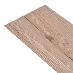 Vidaxl Samolepiace podlahové dosky z PVC 5,21 m2 2 mm hnedý dub