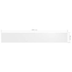 Vidaxl Balkónová markíza, biela 90x600 cm, oxfordská látka