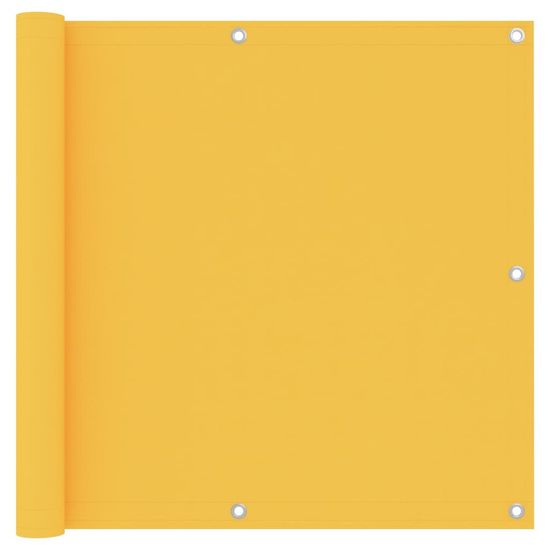 Vidaxl Balkónová markíza, žltá 90x400 cm, oxfordská látka