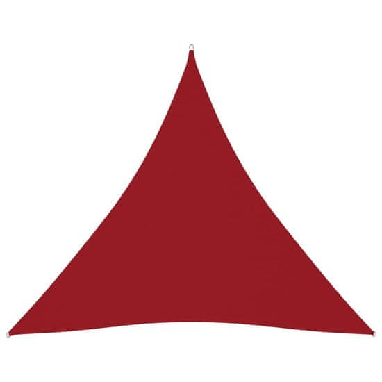Vidaxl Tieniaca plachta oxfordská látka trojuholníková 4,5x4,5x4,5 m červená