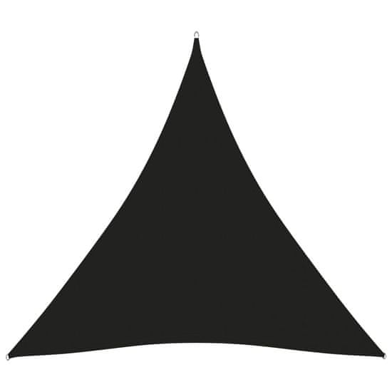 Vidaxl Tieniaca plachta oxfordská látka trojuholníková 4,5x4,5x4,5 m čierna