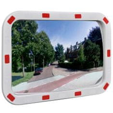 Vidaxl Konvexné dopravné zrkadlo, obdĺžnik 40x60 cm, s odrazkami