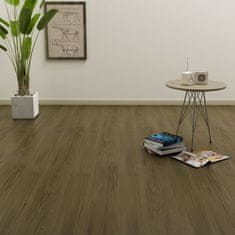Vidaxl Samolepiace podlahové dosky 4,46 m2, 3 mm, PVC, hnedé