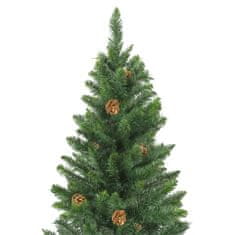 Vidaxl Umelý vianočný stromček s borovicovými šiškami zelený 180 cm