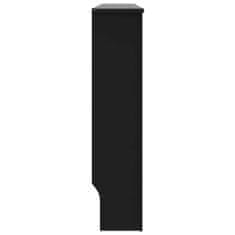 Vidaxl Kryt na radiátor, čierny 152x19x81 cm, MDF