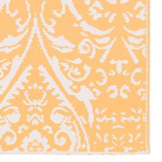 Petromila vidaXL Vonkajší koberec oranžovo-biely 190x290 cm PP