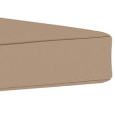 Vidaxl Podložka na paletový nábytok 60x61,5x6 cm, sivohnedá, látka