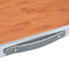 Vidaxl Skladací kempingový stôl 120x60 cm hliníkový