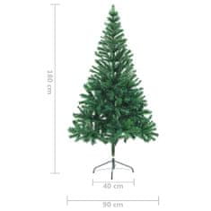 Vidaxl Umelý vianočný stromček s podstavcom 180 cm, 564 vetvičiek