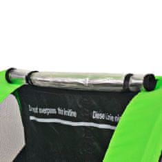 Vidaxl Detský cyklovozík, šedo-zelený, 30 kg