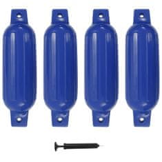 Vidaxl Lodný nárazník 4 ks modrý 41x11,5 cm PVC