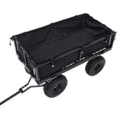 Vidaxl Vložka do záhradného vozíka čierna 86x46x22 cm látková