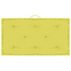 Vidaxl Podložka na paletový nábytok jablkovo-zelená 73x40x7 cm bavlna