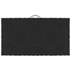 Vidaxl Podložka na paletový nábytok čierny 73x40x7 cm bavlna