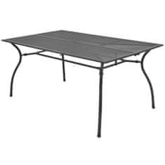 Vidaxl Záhradný stôl 150x90x72 cm, oceľová sieťovina