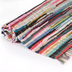 Vidaxl Ručne tkaný koberec Chindi, bavlna 160x230 cm, rôznofarebný