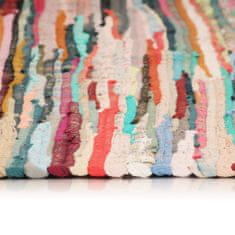 Vidaxl Ručne tkaný koberec Chindi, bavlna 160x230 cm, rôznofarebný