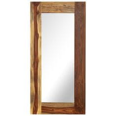Vidaxl Zrkadlo z masívneho sheeshamového dreva 50x110 cm