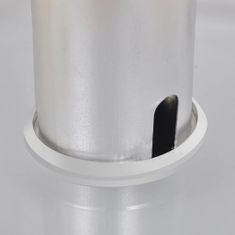 Vidaxl 2 ks sklenený stojan na reproduktory (každý s 1 strieborným stĺpikom)