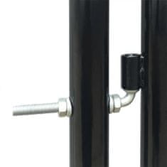 Petromila vidaXL Čierna jednokrídlová plotová brána 300x250 cm