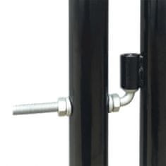 Petromila vidaXL Čierna jednokrídlová plotová brána 100x225 cm