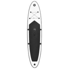 Vidaxl Nafukovací Stand up paddleboard s plachtou čierno-biely