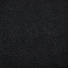 Vidaxl Pohovka Chesterfield v tvare L, zamat 199x142x72 cm, čierna