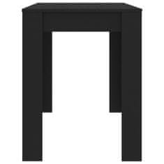 Petromila vidaXL Jedálenský stôl čierny 120x60x76 cm drevotrieska