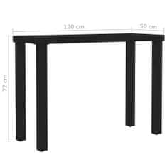 Vidaxl Stolové nohy na jedálenský stôl, rám v tvare I 120x50x72 cm