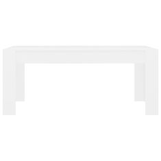 Vidaxl Jedálenský stôl, biely 180x90x76 cm, drevotrieska