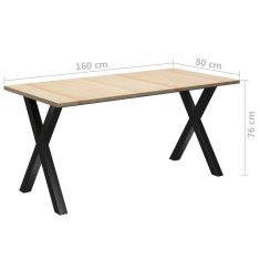 Vidaxl Jedálenský stôl 160x80x76 cm borovicové drevo