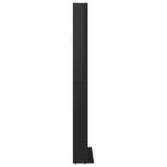 Vidaxl Skrinka na CD, lesklá čierna 102x23x177,5 cm, drevotrieska