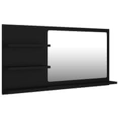 Vidaxl Kúpeľňové zrkadlo, čierne 90x10,5x45 cm, drevotrieska