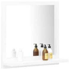 Vidaxl Kúpeľňové zrkadlo, biele 40x10,5x37 cm, drevotrieska
