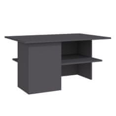 Vidaxl Konferenčný stolík sivý 90x60x46,5 cm drevotrieska