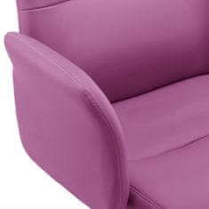 Vidaxl Kancelárska stolička umelá koža fialová
