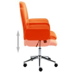 Vidaxl Kancelárska stolička umelá koža oranžová