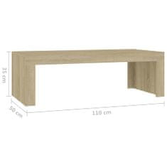 Vidaxl Konferenčný stolík dub sonoma 110x50x35 cm drevotrieska