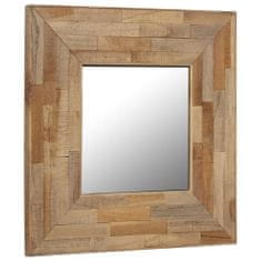 Vidaxl Zrkadlo 50x50 cm recyklované teakové drevo