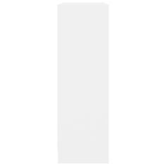 Vidaxl Knižnica, biela 80x24x75 cm, drevotrieska