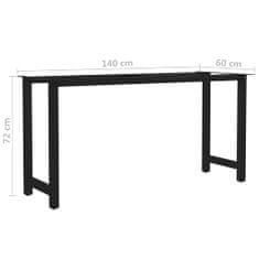 Vidaxl Stolové nohy na jedálenský stôl, rám v tvare H 140x60x72 cm