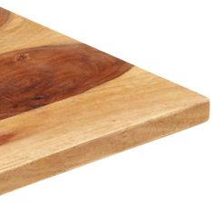 Vidaxl Stolová doska, drevený masív sheesham 25-27 mm, 60x70 cm