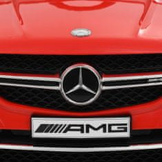 Vidaxl Detské autíčko Mercedes Benz GLE63S červené plastové