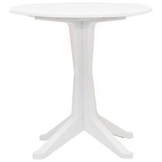 Vidaxl Záhradný stôl biely 70 cm plastový