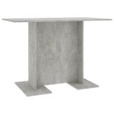Vidaxl Jedálenský stôl betónovo-sivý 110x60x75 cm drevotrieska