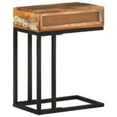 Vidaxl Príručný stolík v tvare U 45x30x61 cm, recyklovaný masív