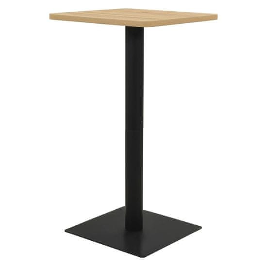 Vidaxl Bistro stolík, dubová farba 50x50x107 cm