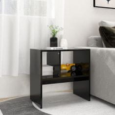 Vidaxl Príručný stolík čierny 50x30x50 cm drevotrieska