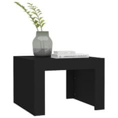 Vidaxl Konferenčný stolík čierny 50x50x35 cm drevotrieska